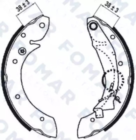 Комлект тормозных накладок FOMAR Friction FO 0641